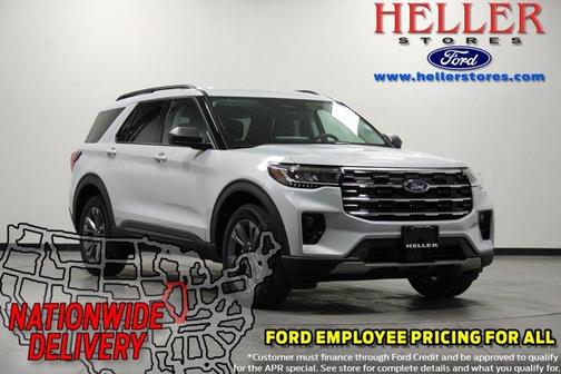 Space White Metallic 2026 Ford Explorer Active