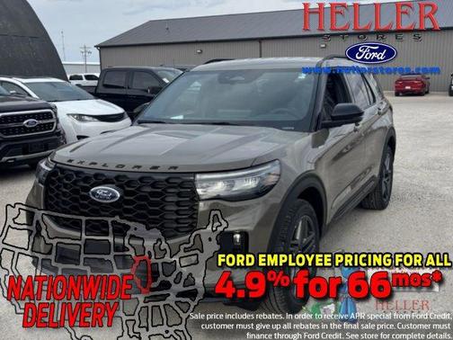 Gray 2026 Ford Explorer ST-Line