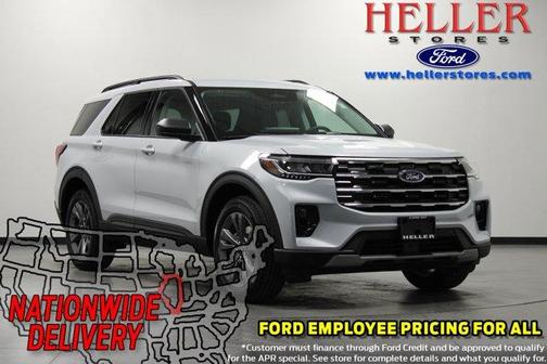 Space White Metallic 2026 Ford Explorer Active