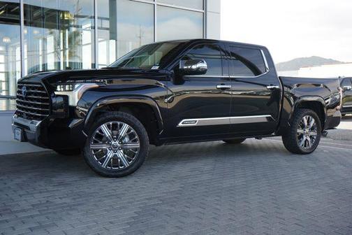 Midnight Black Metallic 2023 Toyota Tundra Hybrid Capstone