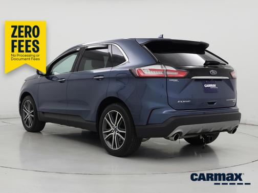 Blue 2019 Ford Edge Titanium