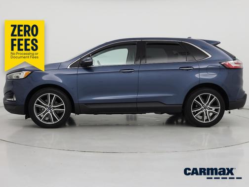 Blue 2019 Ford Edge Titanium