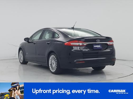 Black 2017 Ford Fusion Energi Platinum