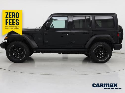 Black 2022 Jeep Wrangler Unlimited Willys