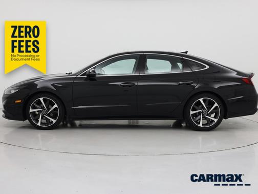 Black 2021 Hyundai SONATA SEL Plus