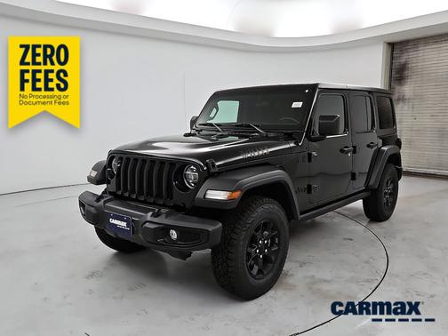 Black 2021 Jeep Wrangler Unlimited Willys