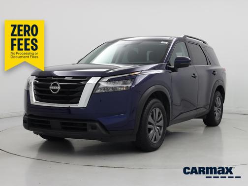 Blue 2025 Nissan Pathfinder SV