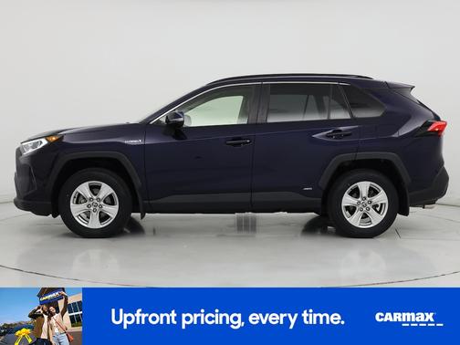 Blue 2021 Toyota RAV4 Hybrid XLE