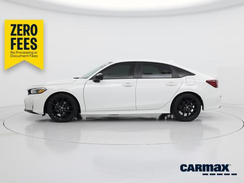 White 2025 Honda Civic Sport