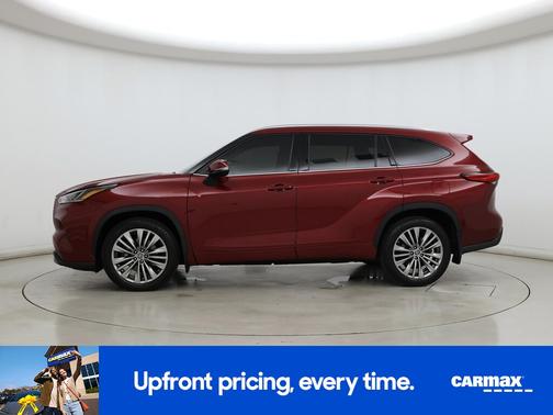 Red 2021 Toyota Highlander Platinum