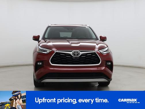 Red 2021 Toyota Highlander Platinum