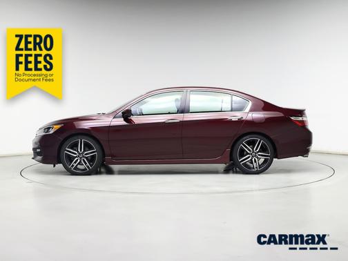 Burgundy 2017 Honda Accord Sport