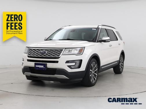 White 2017 Ford Explorer Platinum