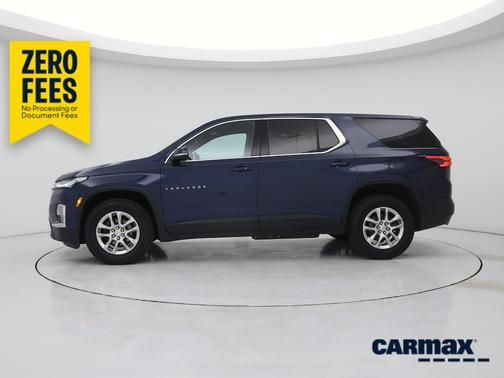 Blue 2023 Chevrolet Traverse LS