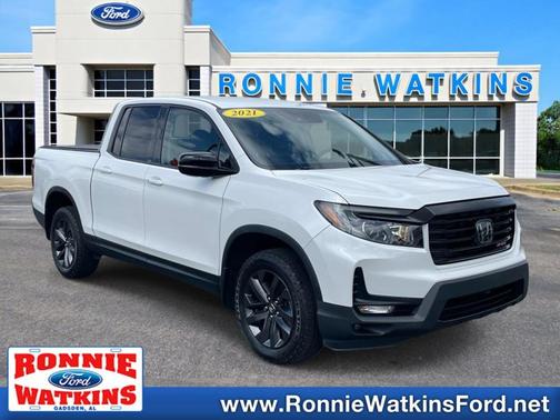 White 2021 Honda Ridgeline SPORT