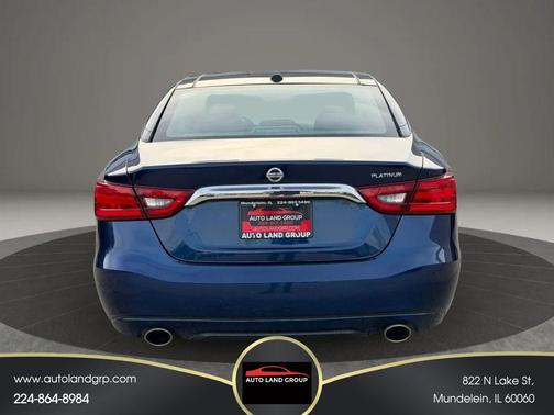 Blue 2016 Nissan Maxima 3.5 Platinum