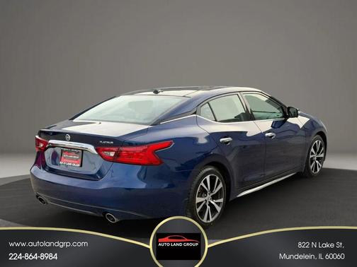Blue 2016 Nissan Maxima 3.5 Platinum