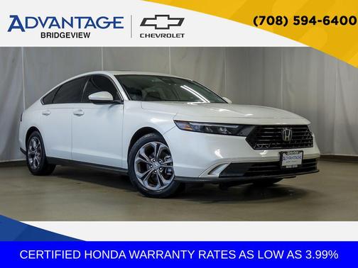 Platinum White Pearl 2024 Honda Accord EX