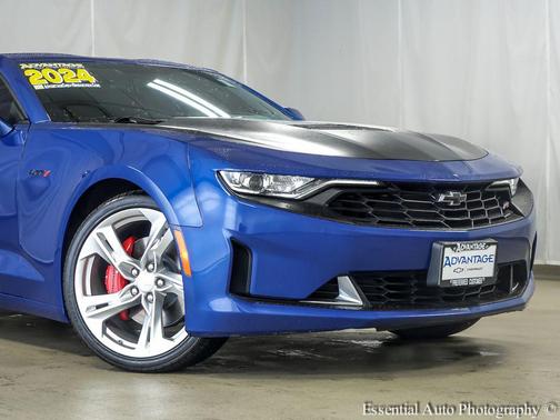 Riverside Blue Metallic 2024 Chevrolet Camaro RWD Coupe LT1