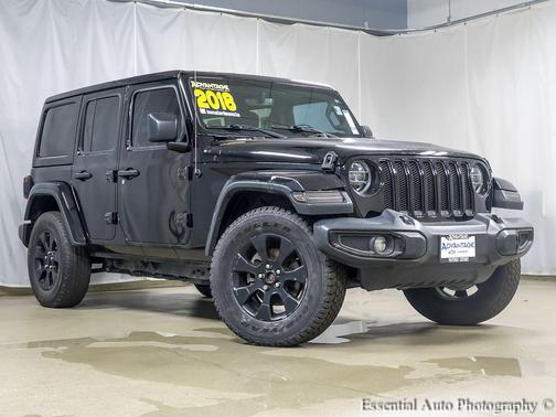 Black Clearcoat 2018 Jeep Wrangler Unlimited Sahara
