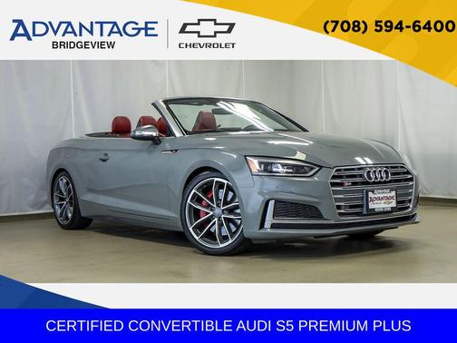 Quantum Gray Metallic/Black Roof 2019 Audi S5 3.0T Premium Plus