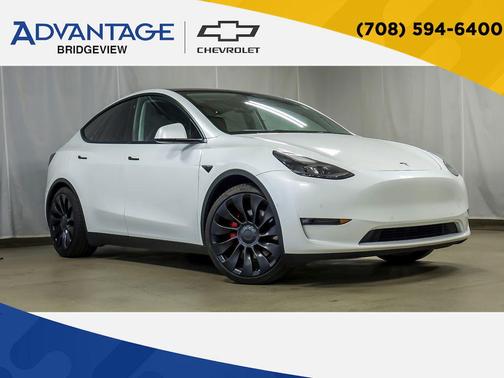 Pearl White Multi-Coat 2022 Tesla Model Y Performance Dual Motor All-Wheel Drive
