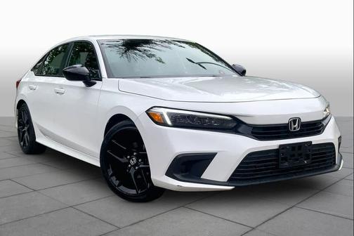 Platinum White Pearl 2023 Honda Civic Sport