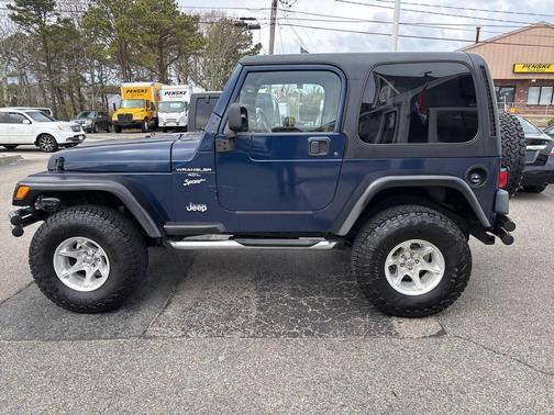 Blue 2001 Jeep Wrangler Sport