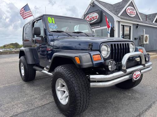 Blue 2001 Jeep Wrangler Sport