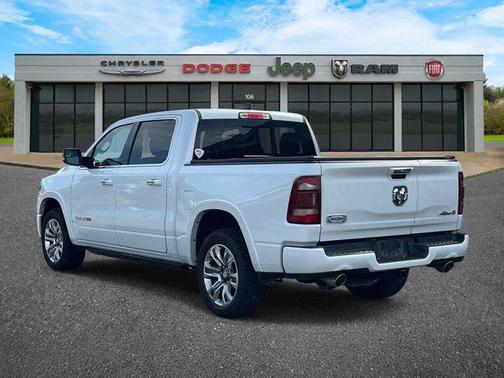 Ivory White Tri-Coat Pearlcoat 2021 RAM 1500 Longhorn