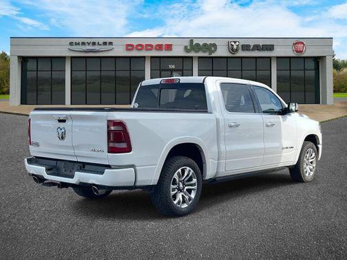 Ivory White Tri-Coat Pearlcoat 2021 RAM 1500 Longhorn