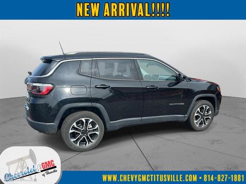 Diamond Black 2022 Jeep Compass Limited