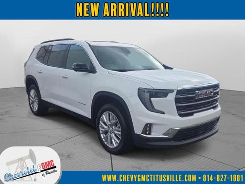 Summit White 2026 GMC Acadia Elevation