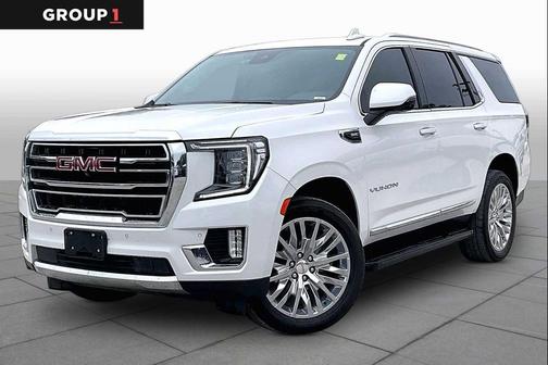 White Frost Tricoat 2023 GMC Yukon SLT