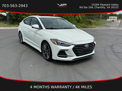 Ceramic White 2018 Hyundai ELANTRA Sport