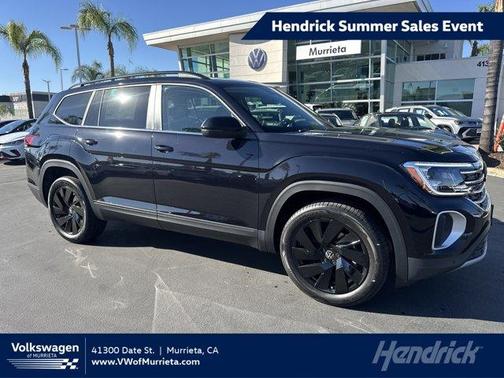 Deep Black Pearl Effect 2026 Volkswagen Atlas 2.0T SE W/TECHNOLOGY