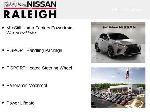 2022 Lexus RX 350 F SPORT Handling