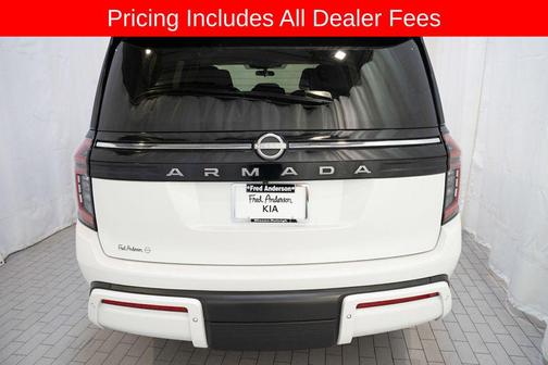 Aspen White Tricoat 2025 Nissan Armada SV 4WD