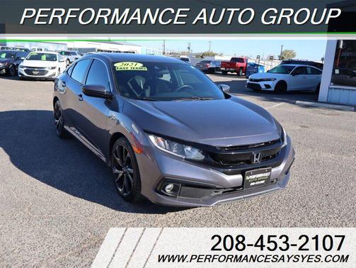 GRAY 2021 Honda Civic Sport