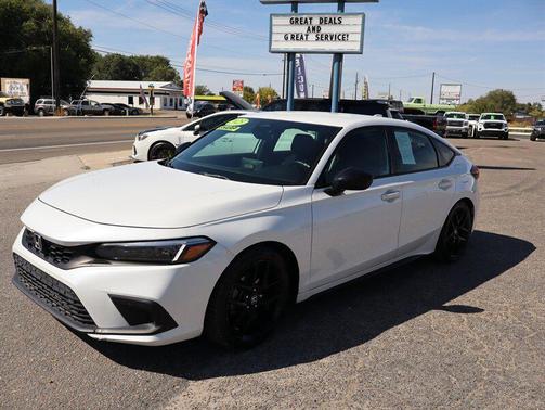 Platinum White Pearl 2023 Honda Civic Sport