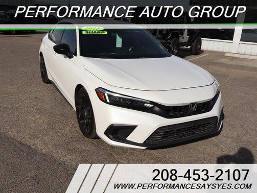 Platinum White Pearl 2023 Honda Civic Sport