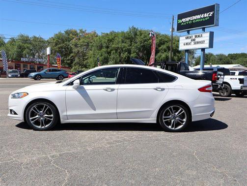 white 2016 Ford Fusion Titanium