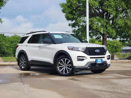 Star White Tri-Coat 2021 Ford Explorer ST
