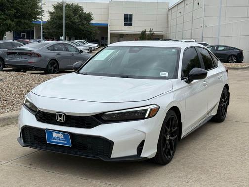 Platinum White Pearl 2025 Honda Civic Sport