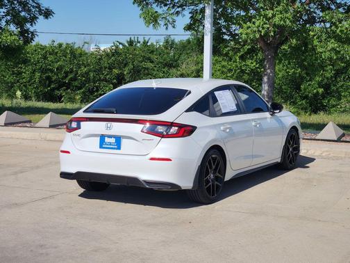 Platinum White Pearl 2025 Honda Civic Sport