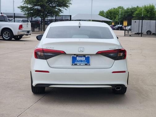 Platinum White Pearl 2024 Honda Civic Sport