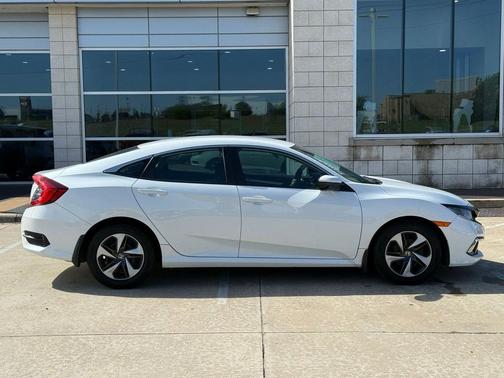 Platinum White Pearl 2019 Honda Civic LX
