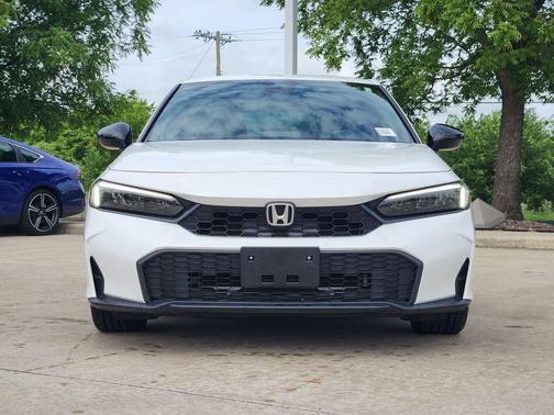 Platinum White Pearl 2025 Honda Civic Sport