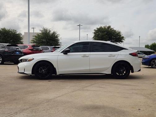 Platinum White Pearl 2025 Honda Civic Sport
