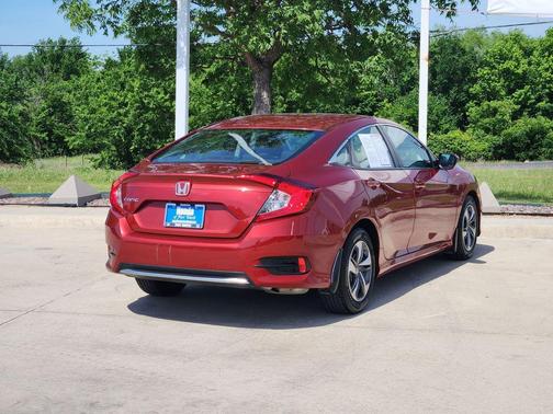 Molten Lava Pearl 2021 Honda Civic LX